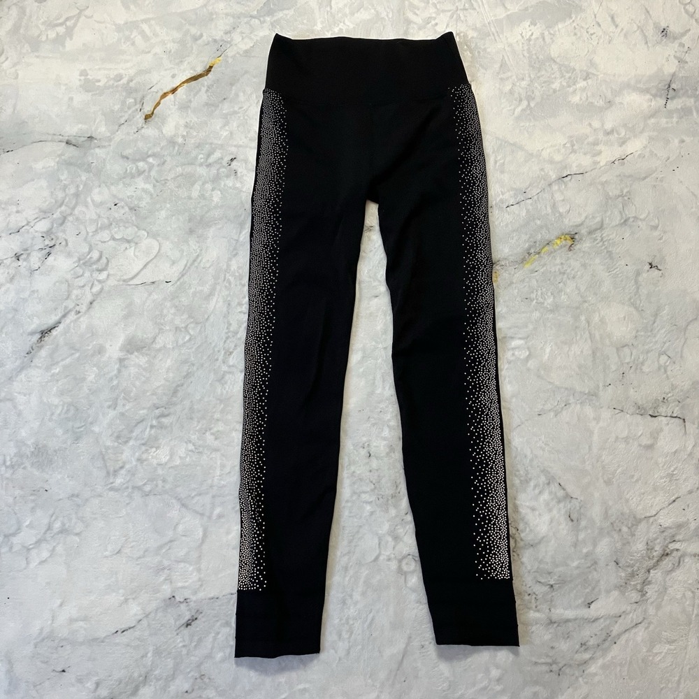 Fabletics‎ SculptKnit Leggings Womens Size Large Black Pull On Side Design